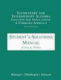 Elementary and Intermediate Algebra: Concepts and Applications : A Combined Approach : Student`s Solutions Manual