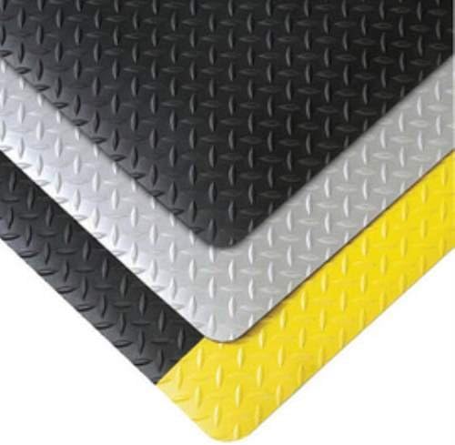 5' X 75' Black Saddle Trax Grande 1" Thick Dry Area Anti-Fatigue Floor Mat