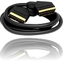 5m Gold Plated Scart Lead (approx 16ft 5") by Cable Mountain