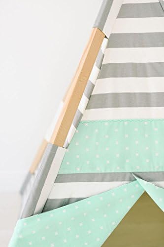 Designer 5 foot Kids Play Teepee - MINT PLUS