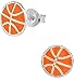 Hypoallergenic Sterling Silver Basketball Stud Earrings for Kids (Nickel Free)