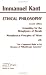 Books : Ethical Philosophy: Grounding for the Metaphysics of Morals & Metaphysical Principles of Virtue