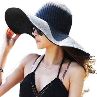 Summer Large Brimmed Hat Sandbeach Sunscreen Straw Hat Cap