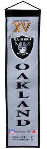 Winning Streak Sports NFL Oakland Raiders Super Bowl XV Banner