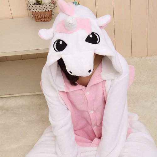 Triline Kigurumi Animal Sleepsuit Pajamas Costume Cosplay Unicorn Onesie Pink Size S