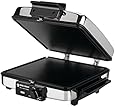 BLACK+DECKER G48TD 3-in-1 Waffle Maker & Indoor Grill/Griddle, Silver