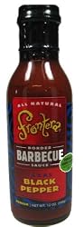 Frontera Texas Black Pepper Border Barbecue Sauce All Natural 12 Oz.