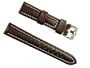 BANDA WYOMING BUFFALO LEATHER CHRONOGRAPH SPORT PANERAI BREITLING WATCH BAND STYLE DESIGN-REAL ITALIAN CALF LEATHER-20 mm BROWN COLOR