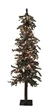 3.5′ Pre-Lit Frosted Alpine Artificial Christmas Tree – Clear Lights