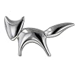 Brilliant Silver Tone Fox Animal Brooches Pin