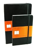 Moleskine Large Squared and Small Squared Graph-paper Notebook Set - Moleskine Books Exclusive