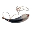Early American Frontier Style Black Powder Horn - 10 Inches