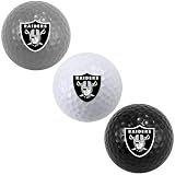 NFL Oakland Raiders 3-Pack Team Color Golf Balls