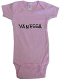 VANESSA / Hurry Up - Name-series - White or Pink Onesie / Baby T-shirt