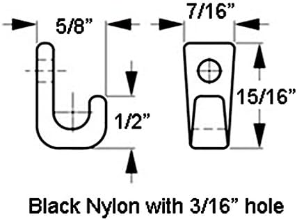 48 J-Hooks & 48 Rivets for Kayak Bungee Cord - Lashing Hook