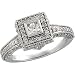 14K White Gold Diamond Bridal Engagement Ring