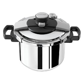 Tefal Clipso Easy Pressure Cooker, Stainless Steel, 6 Litre