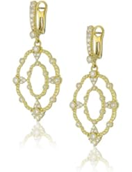 Judith Ripka "Laurel" Medium Laurel On Wire Top Earrings
