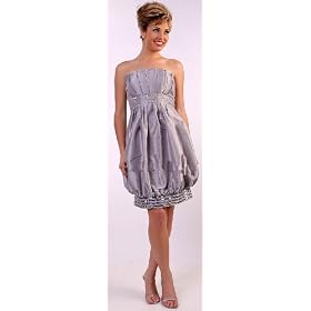 1091 Satin Sequins Party Evening Cocktail Prom Dress