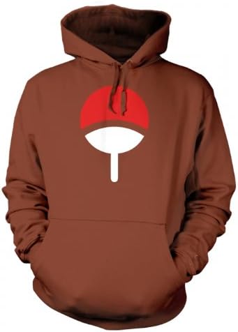 Uchiha Family Adult Hoodie - Naruto Large Burnt Orange