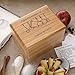 Engraved Wooden Recipe Box and Recipe Cards - From the Kitchen of Design