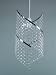 CLEAR BEADED SPIRAL PENDANT LIGHT FITTING CHANDLIER Clear Acrylic Beaded Ceiling Light Pendant with Spiral Chrome Frame by Lightmode