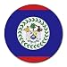 Belize Flag Round Mouse Pad