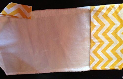 Yellow Button Baby Changing Pad Clutch Chevron