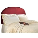 BackDrop Upholstered Elise Matelasse Headboard, Crimson