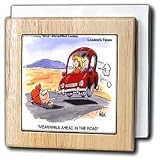 A Head In The Road - 6 Inch Tile Napkin Holder