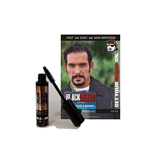 Blackbeard for Men Formula X - Instant Brush-on Beard & Mustache Color - 1-pack
