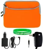 Acer Aspire One AOD150 10.1-Inch Netbook Sleeve Case - Bundle with 12V Car and Wall Charger