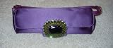 Jimmy Choo - Jimmy Choo Bag Purple Silk Purse Swarovski Crystal Handbag- OnlyModa