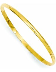 Genuine 14K Yellow Gold Slip-On 5.5Inch Baby Bangle Bracelet 3 Grams Of Gold 100% Satisfaction Guaranteed.