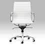 Zuo Lider White Leatherette Office Chair