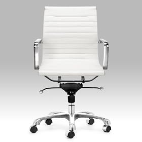 Zuo Lider White Leatherette Office Chair by zuo