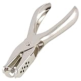 uxcell パンチャー　単孔 ホールパンチ　ペーパーカード　メタル　ハンドツール　シルバートーン　6mmの穴用