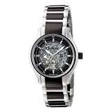 INVICTA SIGNATURE Mens AUTOMATIC SKELETON ELITE WATCH 2-TONE BLACK IONIC 7134 by Invicta