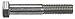 6" Stainless Steel Hex Head Cap Screw, 18-8, 7/8"-9 Dia/Thread Size, 1 EA