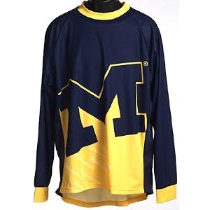 University of Michigan Wolverines Long Sleeve Mountain Bike Jersey