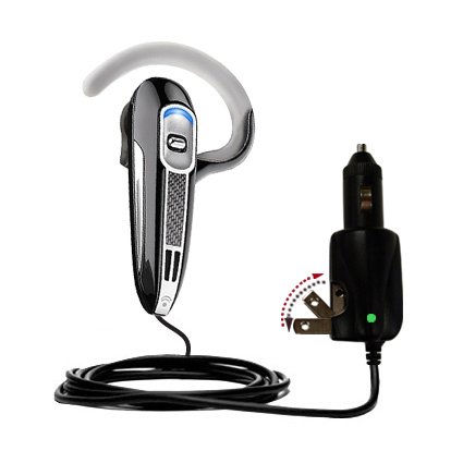 enlarge Car and Home 2 in 1 Combo Charger for the Plantronics Voyager 520 - uses Gomadic TipExchange Technology