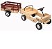 Wooden Jeep Wagoneer Foot To Floor Ride On With Trailer