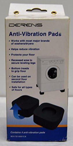 NEW! Derens WX17X10001 Washer and Dryer Anti-Vibration Pads Black!! ;P#O455K5/U 7RK-B212152