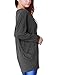 Allegra K Women V Neck Tunic Batwing Sleeve Shirts Loose Fitting Blouse