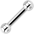 6 Gauge STEEL BARBELL Tongue Ring 5/8" 8mm