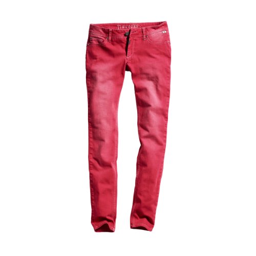 Timezone Damen Jeans Normaler Bund, Slatina push-up pants 16-5198, Gr. 26/32, Rot (red 510 Preisvergleich