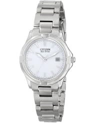 Citizen Womens EW1960-59A Silhouette Sport Analog Display Japanese Quartz Silver Watch
