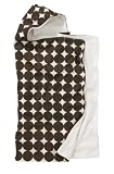 DwellStudio Baby Dots Hooded Towel, Chocolate
