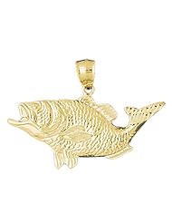 CleverEves 14K Gold Pendant Bass 5.7 - Gram(s)