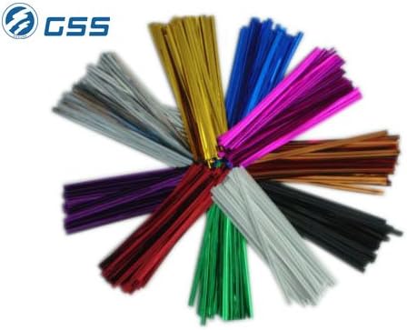 7000 Pcs 7 Colors 4" Metallic Twist Tie for for Poly Bags, Bread, Plastic, Cello, Crafts